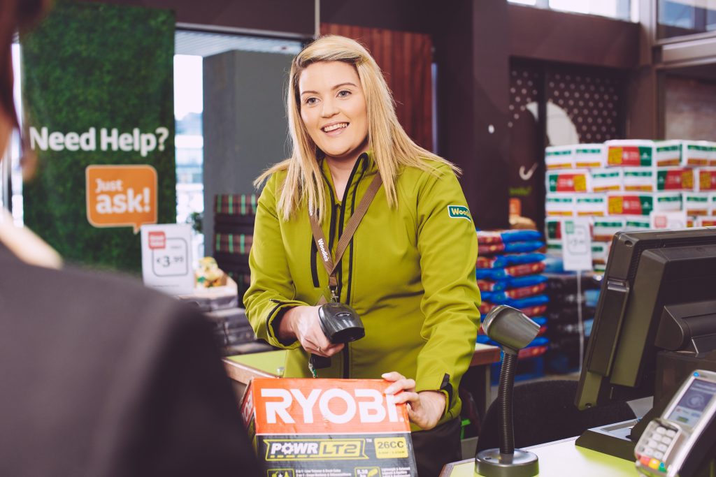 Woodies helpful staff in comfortable uniform